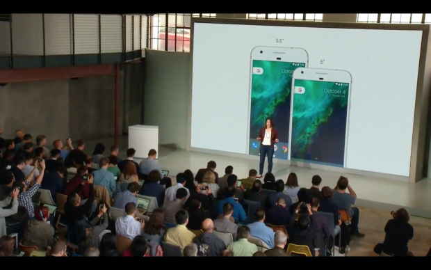 Google Pixel Smartphone (Bild: Google/Screenshot: Golem.de)